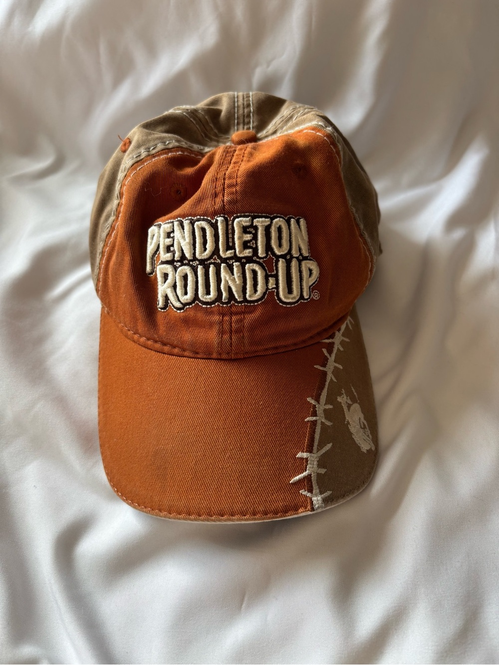 Pendleton Orange and Brown 'Pendleton Round-Up' Embroidered Baseball Cap
